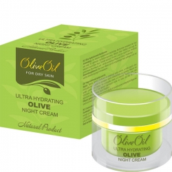 Ночной крем для лица интенсивно увлажняющий и питательный Olive Oil